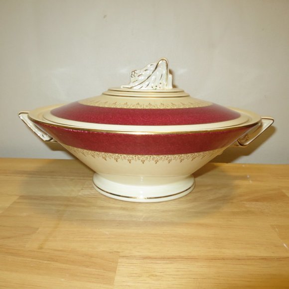 Serving Bowl Tureen with Lid Burgess & Leigh Burleigh Ware 9" 5594H Earthenware - Picture 1 of 15